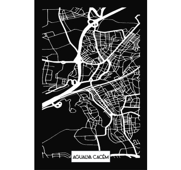 t-shirt personalizada mapa topográfico agualva cacém - TenStickers