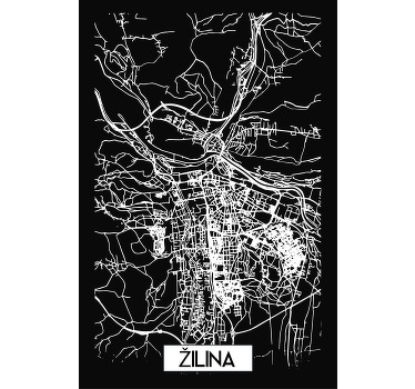 Originálne tričko Žilina s mapou - Tenstickers