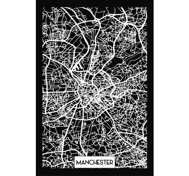 Manchester topographic map custom t-shirt - TenStickers