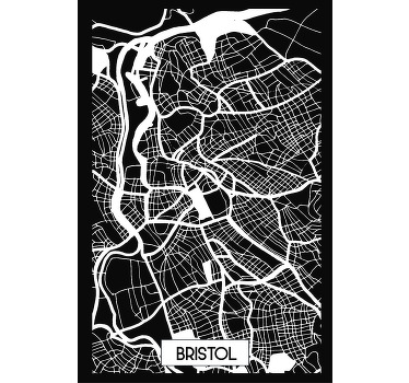 Bristol Topographic Map custom t-shirt - TenStickers