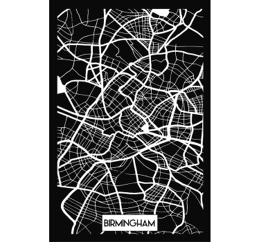 Birmingham Topographic Map custom t-shirt - TenStickers