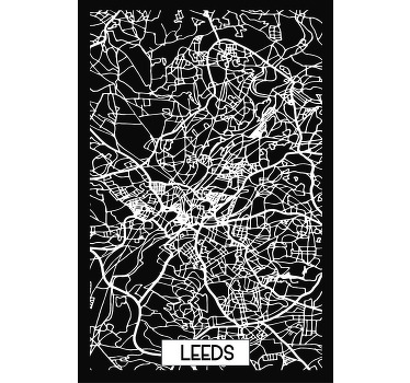 Leeds Topographic Map custom t-shirt - TenStickers