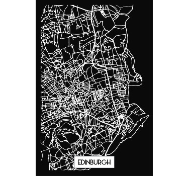 Edinburgh Topographic Map custom t-shirt - TenStickers