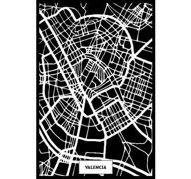 Camiseta con el Mapa topográfico de Valencia - TenVinilo