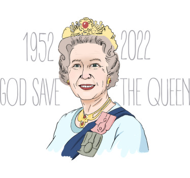 "God Save Queen" Jubilee custom t-shirt - TenStickers