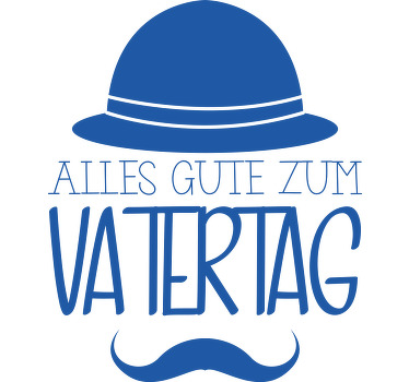 Lustiges Shirt mit Schnurrbart und Hut - TenStickers