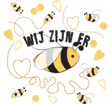 We will bee there T-shirt - TenStickers