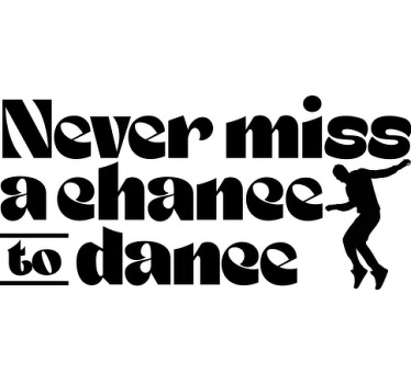 özel tişört dans etme şansı - TenStickers