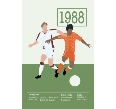 Voetbal kampioenen 1988 T-shirt - TenStickers