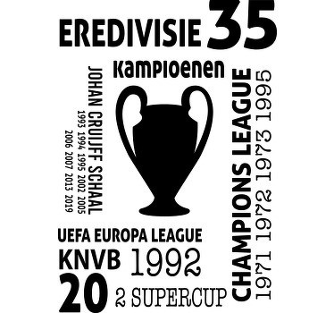 Voetbal trofeeën wedstrijden T-shirt - TenStickers