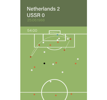 1988 voetballer poster T-shirt - TenStickers