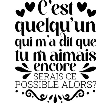 T-shirt paroles c'est quelqu'un qui m'a dit - TenStickers