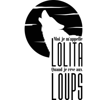 T-shirt Paroles de chanson Pop Moi… Lolita - TenStickers