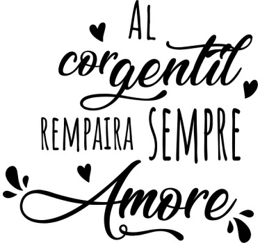 maglietta Guido Guinizelli frase - TenStickers