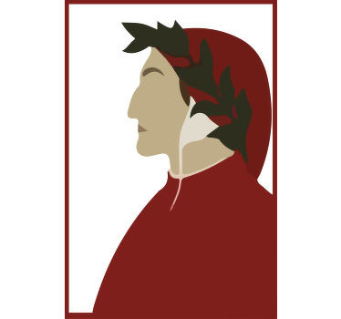 maglietta donna Dante ritratto - TenStickers