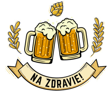 Originálne pivné tričko na zdravie - Tenstickers