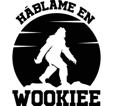 Camiseta con texto háblame wookie - TenVinilo