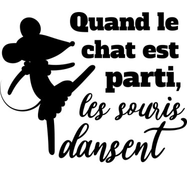 T-shirt proverbe les souris - TenStickers