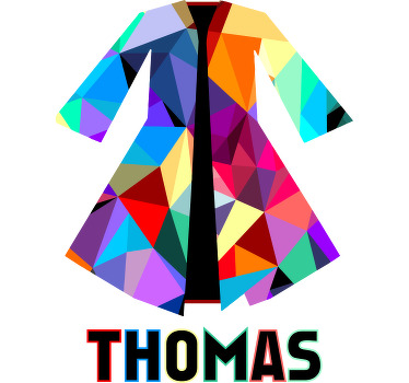 Technicolor dreamcoat T-shirts with name - TenStickers