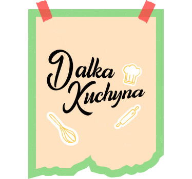 Tričko s kuchynskou nálepkou - Tenstickers