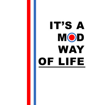 Mod way of life custom t-shirt - TenStickers