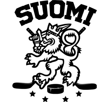 Suomalaisen jääkiekon mittatilaus t-paita - Tenstickers