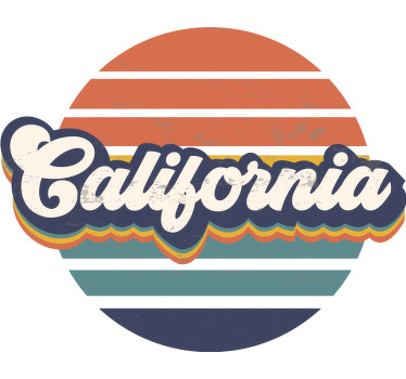 Camiseta retro California - TenVinilo