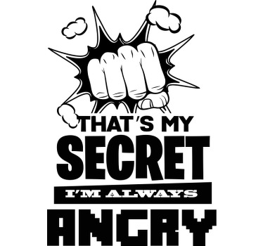 T-shirt Je suis toujours en colère - TenStickers