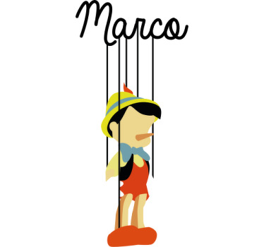 Maglietta infantile Pinocchio personalizzato - TenStickers