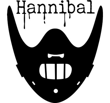Camiseta con máscara de Hannibal Lecter - TenVinilo