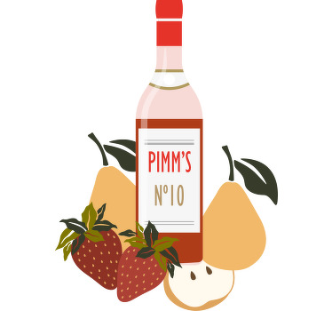 Pimm's O'clock custom t-shirt - TenStickers