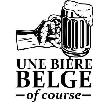 Tee-shirt une bière belge - TenStickers