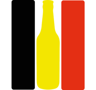 T-shirt bière belge drapeau - TenStickers