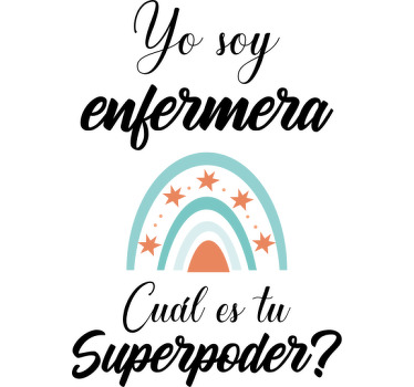 camiseta con texto de enfermero superhéroe - TenVinilo