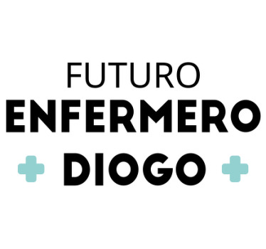 Camisetas con nombre Estudiante Enfermería - TenVinilo