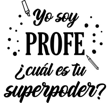 camiseta con nombre "Yo Soy Profe" - TenVinilo