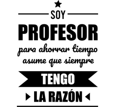 Camiseta personalizable Soy Profesor - TenVinilo