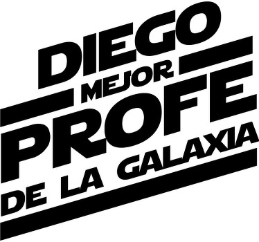 Camisetas con nombre mejor profe de la galaxia - TenVinilo