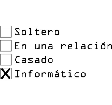 Camiseta con texto "informático gracioso" - TenVinilo