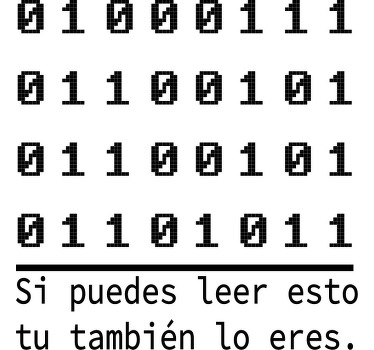 Camiseta con texto "Código informático" - TenVinilo