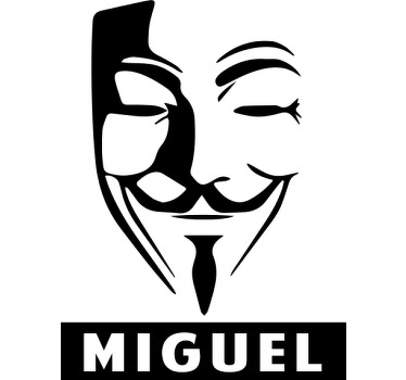 Camisetas con nombre Informático Mascara - TenVinilo