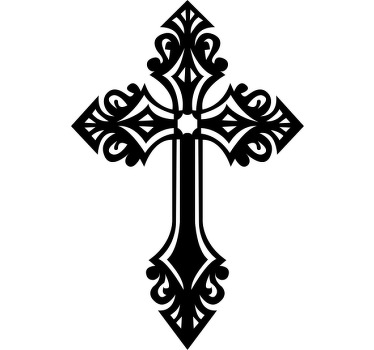 Camiseta monocolor cruz decorativa - TenVinilo