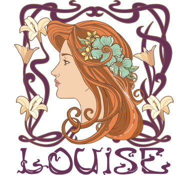 T-shirt personnalisable style art nouveau - TenStickers