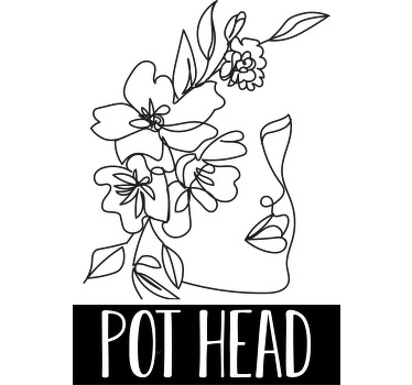 Pot Head custom t-shirt design - TenStickers