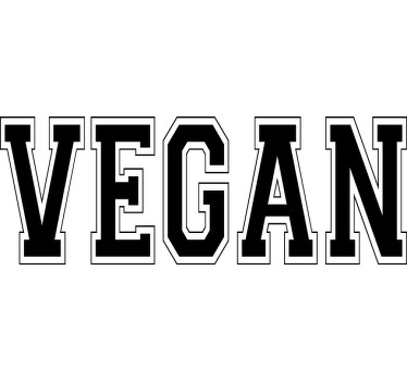 Vegan (oxford) custom t-shirt - TenStickers
