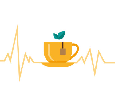 Pulse tea custom t-shirt design - TenStickers