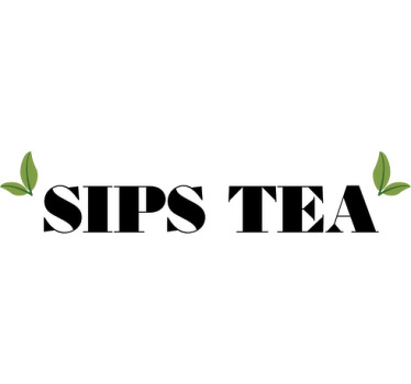 Sips tea custom t-shirt design - TenStickers