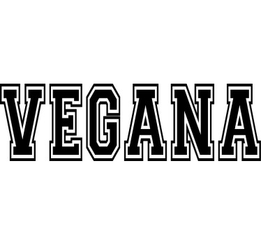 Camiseta con texto Vegana - TenVinilo