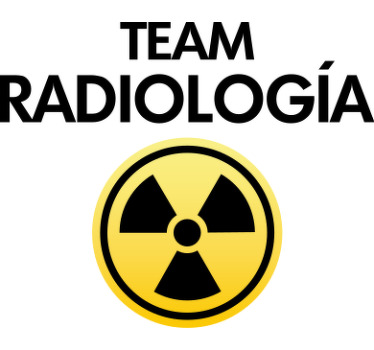 Camiseta con texto team radiología - TenVinilo