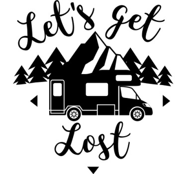 Camiseta viajera Let's get lost - TenVinilo